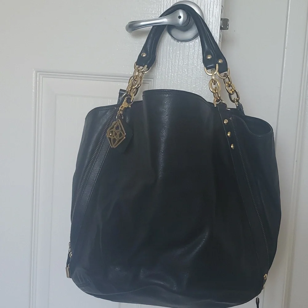 Natural leather black handbag,ladies handbag purse for women - Picture 6 of 9